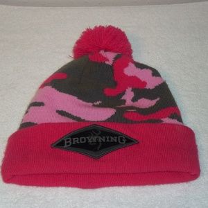 Browning Pink Camo Watch Cap